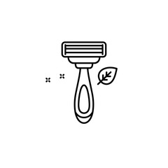 Eco-friendly metal razor with a sleek design and plastic-free concept