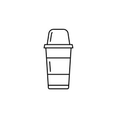 Thermos instead of disposable cup in eco-friendly styl