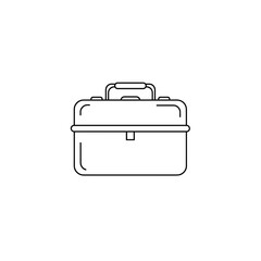 Metal lunchbox with minimalist design, Plastic Free Icon