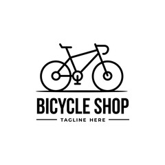 minimal bicycle shop logo