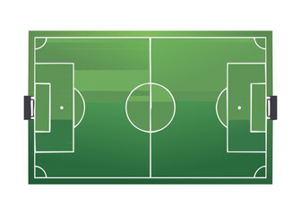 Top Down Soccer Field Clear Center