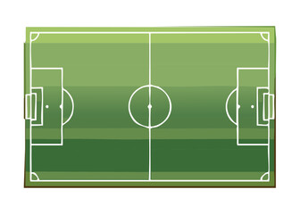 Top Down Soccer Field Light Tone