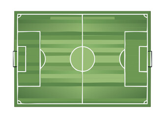 Top Down Soccer Field Medium Green