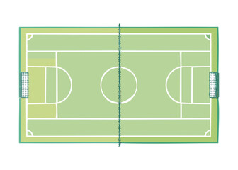 Top Down Soccer Field Light Green