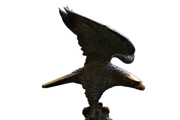 Majestic Eagle in Flight Form Sculpture in Siena
