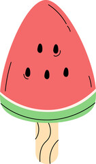 fruity ice cream happy summer time clipart