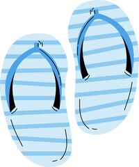 slipper happy summer time clipart