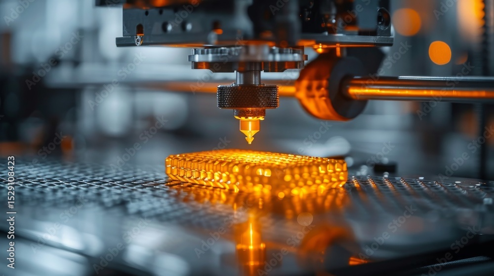 Aufkleber a high-tech image showcasing a laser machine precisely working on a design, embodying technology, in