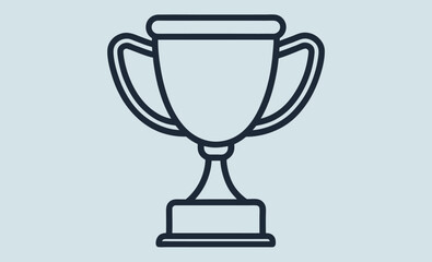 Trophy cup icon, trophy cup black vector silhouettes, award cup, champion trophy Trophy cup silhouette  