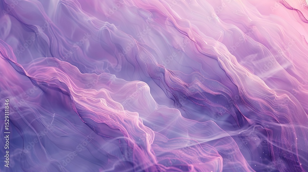 Aufkleber a mesmerizing abstract representation of soft waves in pastel colors that evoke a sense of calm and 