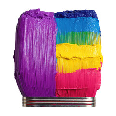 Fototapeta premium Vibrant Palette of Pigments A Painter's Delight