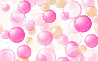 Abstract pattern of pink and beige bubbles