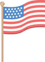 usa flag happy independence day usa clipart