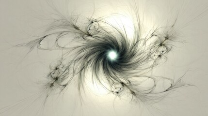 Abstract Spiral Design With Light Center