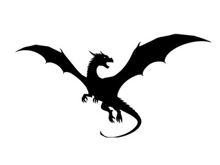 vector illustration of a dragon