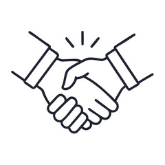 Obraz premium handshake vector illustration