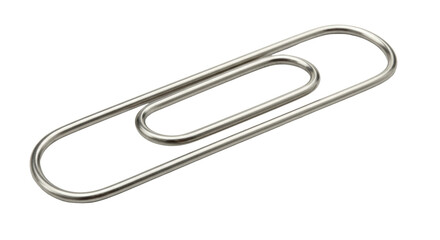 Isolated Silver Paper Clip