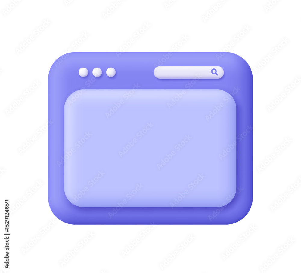 Poster purple website page, browser window with tab and search bar. user interface, computer software, web 