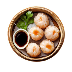Delicious Har Gow Dim Sum A Culinary Delight isolated on transparent background