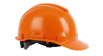 Isolated Orange Hard Hat