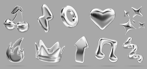 Chrome Yk Metal Elements