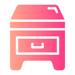 filing cabinet Gradient icon