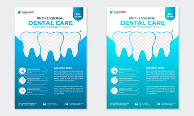 Dental and Medical Related Flyer Design Template