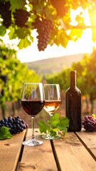 vineyard to wine or grape juice