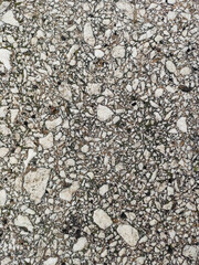 close-up view of conglomerate rock surface featuring cemented pebbles and fragments in a natural mosaic, perfect for geology