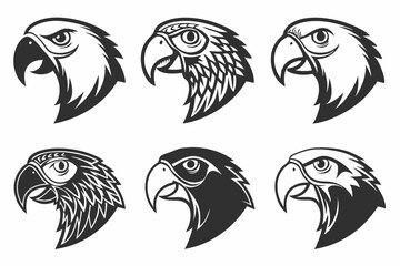 Fototapeta premium set of vector birds