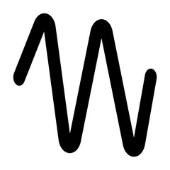Vector line icon in line and minimalist style. Designed for user interfaces, music applications. This SVG icon is fully scalable. A perfect addition to modern digital audio environments.