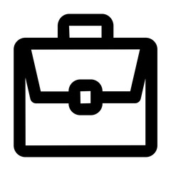 Clean and modern line vector icon of a bag, representing business themes. Perfect for mobile apps, infographics, UI/UX designs. This scalable SVG is ideal for digital or print projects.