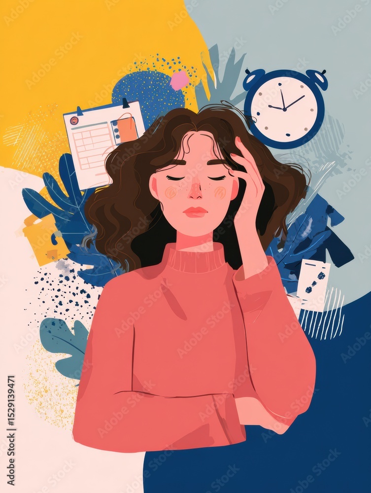 Poster guide for being present and avoiding the urge to fix every situation for better mental clarity and m