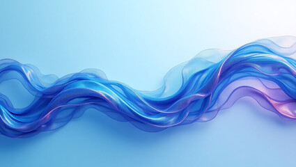 Abstract wavy ribbon in blues and purples suggests fluidity and movement. This background is likely part of a graphic design template on the Adobe Stock website.

