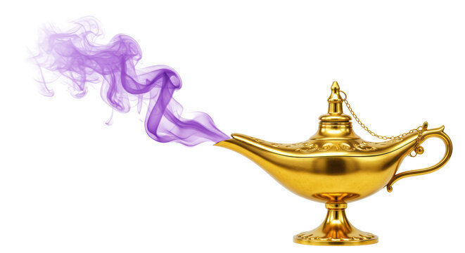 Isolated Magic Lamp