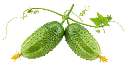 Isolated Cucumbers