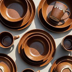 set of coffee pots