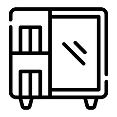 miror cabinet Line Icon