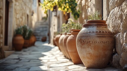 old clay pots