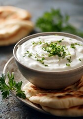a bowl of freshly made garlic sauce