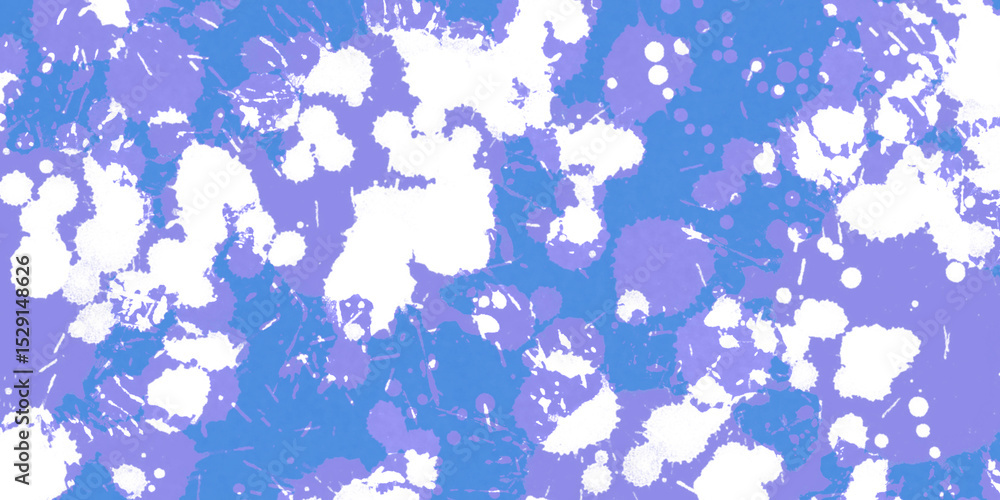 Poster this abstract background features numerous irregular blue and white paint splatters and brush stroke