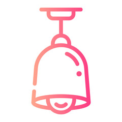 hanging light Line Gradient Icon