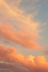 Obraz premium Vibrant sunset clouds sky