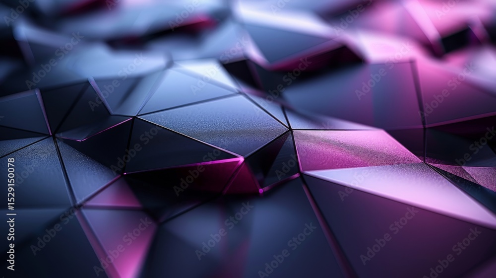 Aufkleber an abstract composition featuring dynamic geometric shapes with vibrant colors and stylish lighting 