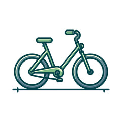 Obraz premium girls bicycle vector illustration isolated