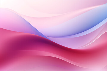 Beautiful abstract colorful minimalist geometric background for design with smooth waves and color transitions in red shades.