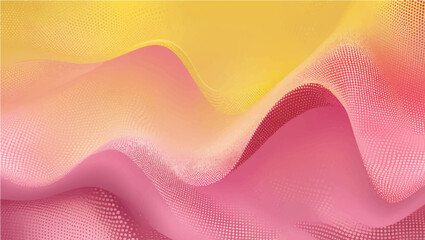 Fototapeta premium Vibrant orange and yellow lines form a swirling, wave-like pattern across an abstract vector background, perfect for a dynamic summer banner design