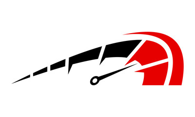 vector speedometer icon logo