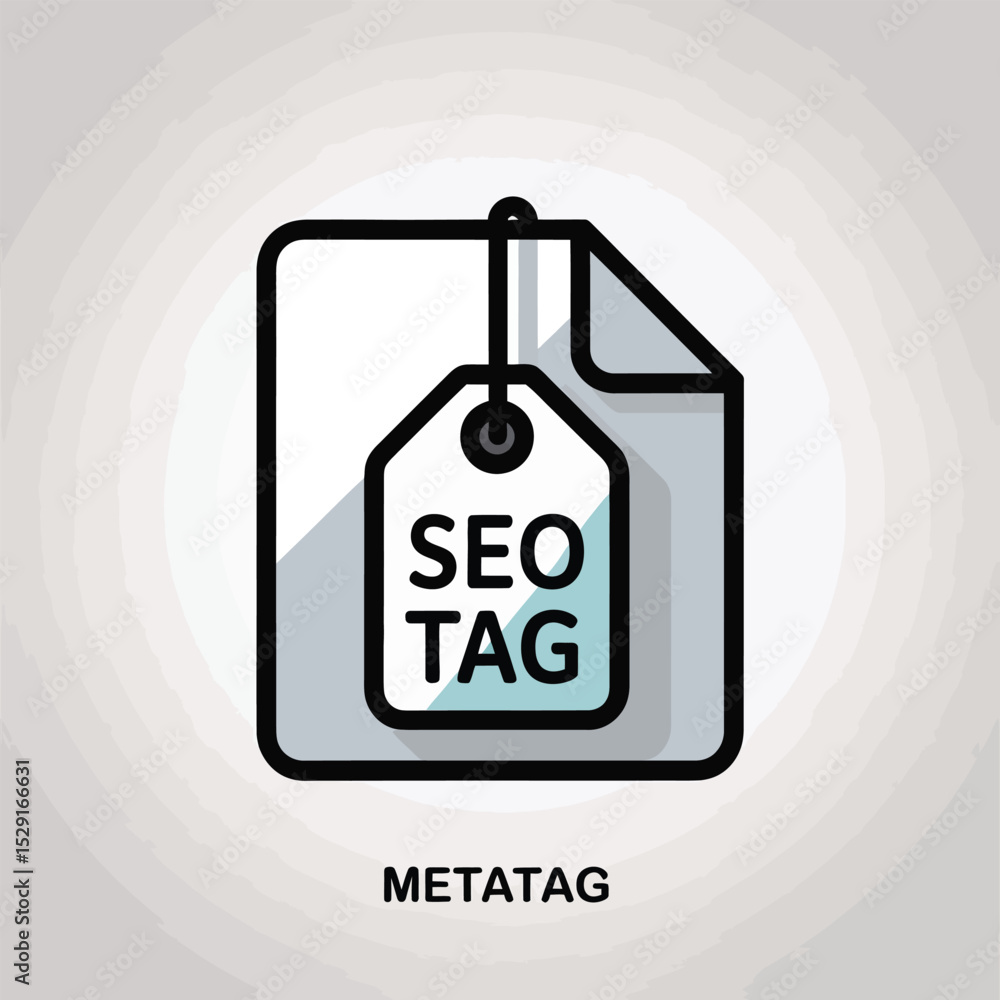 Poster seo tag icon file document meta tag keyword search engine optimization