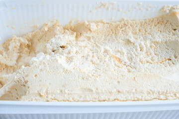 A box of ice cream with caramel